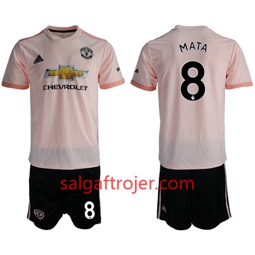 Manchester United Fodboldtrøjer Mata 8 Børn Udebanesæt 2018/19 Kort ærmer Manchester United Fodboldtrøjer Mata 8 Børn Udebanesæt 2018/19 Kort ærmer